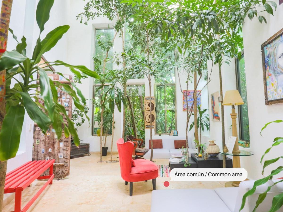 كانكون Guest House La Aldea Holistic Experience المظهر الخارجي الصورة