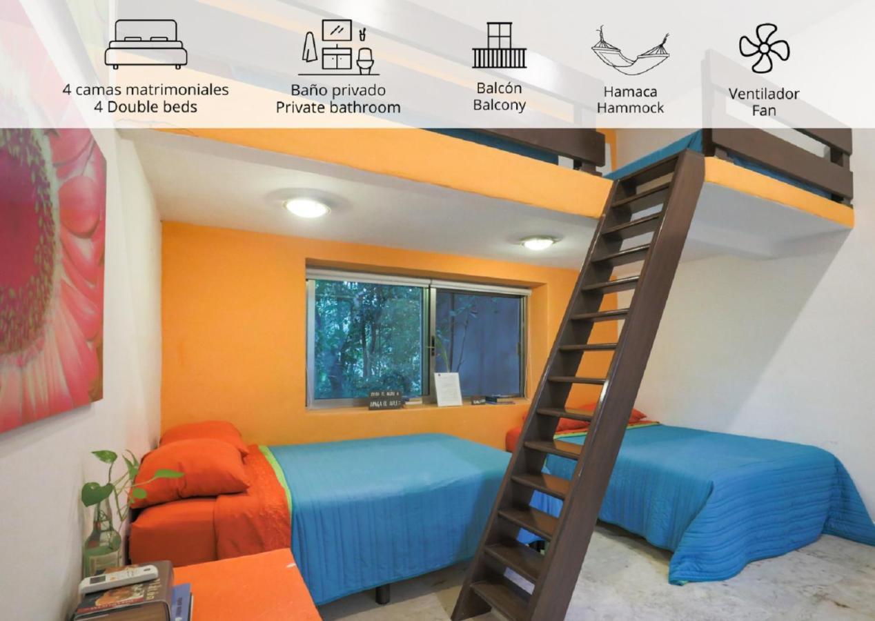 كانكون Guest House La Aldea Holistic Experience المظهر الخارجي الصورة